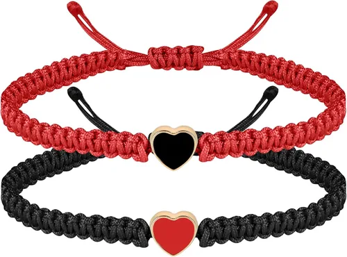 Miniatura 10 de Pulseras a juego para parejas de novio y novia, pulsera elástica ajustable de amistad para él y ella