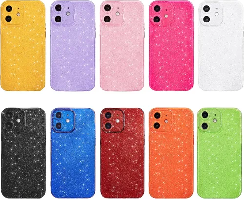 Miniatura 3 de Svanove Funda para iPhone 11 con Purpurina, Brillante Femenina Linda con Brillo Resplandeciente Reluciente Luminosa Funda de Teléfono para Mujeres