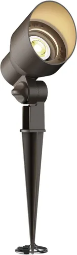 GOODSMANN Luces de paisaje de bajo voltaje Focos de paisaje Focos 3W LED 200 lúmenes con bombilla reemplazable 12V CA con conector de cable de