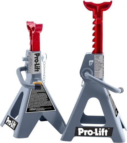 Pro-LifT T-6902D - Soporte para gato de doble pine, 2 toneladas, 1 paquete, gris