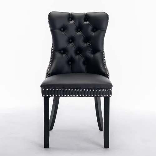 Miniatura 4 de Juego de 6 sillas de comedor modernas para sala de estar, cocina, patas de madera maciza, cojín acolchado de tela de lino, asiento y respaldo
