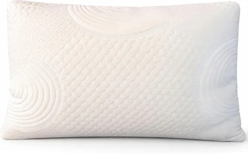 ORGANIC TEXTILES Almohada de cama 100% hecha a mano de látex orgánico triturado con funda extraíble de algodón orgánico (viaje, paquete de 1)