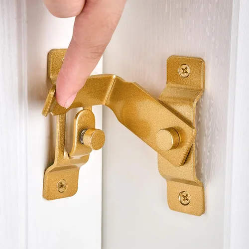 Miniatura 10 de INIRET 6 Paquetes de Pestillos para Puerta de Granero, 2.75" x 2.02" Acero Inoxidable Negro Mate, Pestillo Abatible para Puerta de Granero