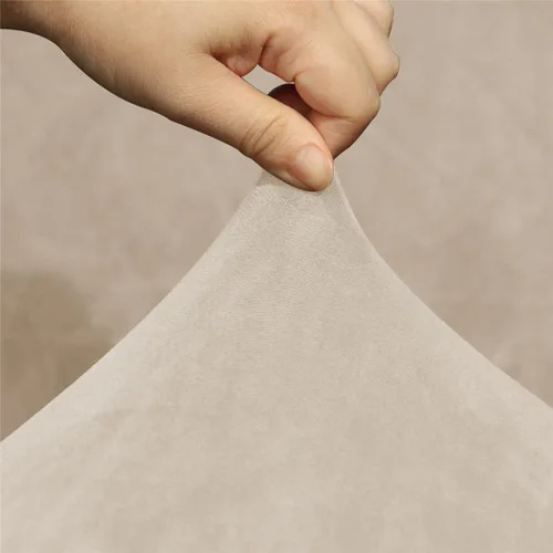 Miniatura 5 de Funda de terciopelo para sofá esquinero, 1 pieza adicional para asiento esquinero, protector para sofá reclinable en forma de L, decoración