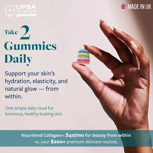 Miniatura 6 de Upsa Nourished Collagen Skin Glow 30 unidades - Complejo Ovoderm® de membrana de huevo con vitamina C, niacinamida y zinc - para piel elástica