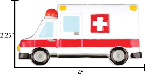 Miniatura 3 de Elves - Adornos médicos personalizados 2025 – Adorno de ambulancia EMT para árbol de Navidad, regalos de agradecimiento para compañeros de trabajo