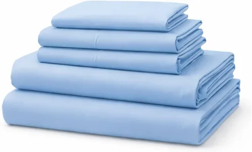 Miniatura 23 de Mattress-Homes Juego de sábanas tamaño Queen de 6 piezas, colección Hotel Luxury, 100% algodón egipcio, sábana bajera ajustable de 18 pulgadas