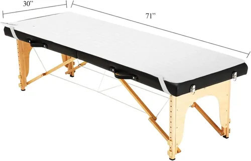 Miniatura 9 de Giantex Calentador de mesa de masaje estándar, almohadilla de colchón térmica, almohadilla térmica para mesa de spa con tres ajustes de calor