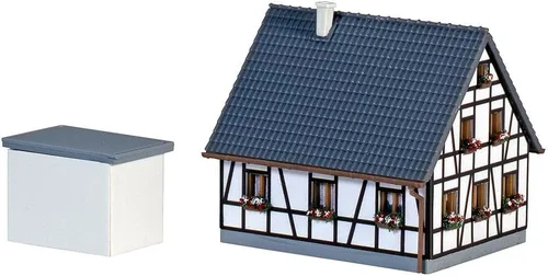 Miniatura 2 de Faller 282760 - Kit de construcción a escala Z con entramado de madera, azul