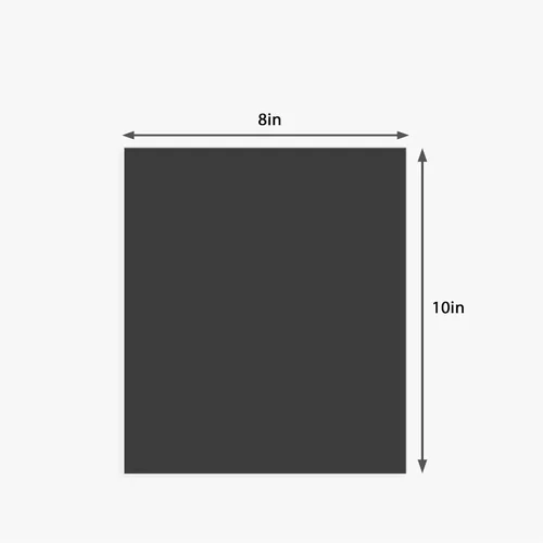 Miniatura 2 de Somime Paquete de 12 tableros de respaldo solamente – 8 x 10 pies sin cortar alfombrillas negras sin cortar, tableros sin ácidos, ideales