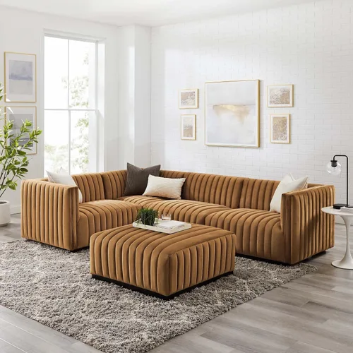 Miniatura 14 de Modway Conjure Seccional, Oro Negro