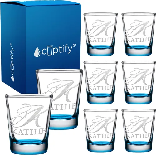 Miniatura 78 de Juego de 2 vasos de chupito personalizados para hombre, fondo azul, 2 onzas, grabados, regalo personalizado para cumpleaños, bodas, día del padre