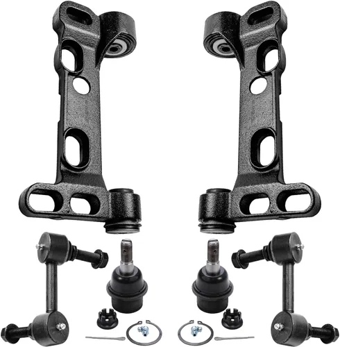 Miniatura 35 de Detroit Axle - Kit de extremo delantero para Chrysler 300 Dodge Charger Challenger 2011-2023, 2 brazos de control inferiores traseros 2 varillas
