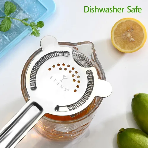 Miniatura 3 de Etens Colador de cóctel para bebidas, coladores de barra para bartending, colador de Martini para vaso de mezcla Boston Shaker, colador Hawthorne
