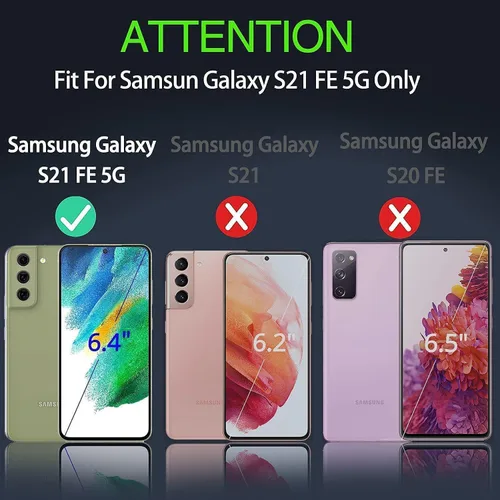 Miniatura 2 de Funda Samsung S21 FE 5G - Protección de cuerpo completo 3 en 1, película nano a prueba de explosiones [2 unidades], resistente a los golpes