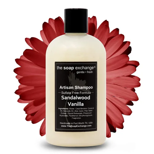 Miniatura 26 de The Soap Exchange Champú para el cabello, aroma a cuero de Texas, hecho a mano, 12 fl oz / 12.0 fl oz, cuidado natural del cabello artesanal, suave