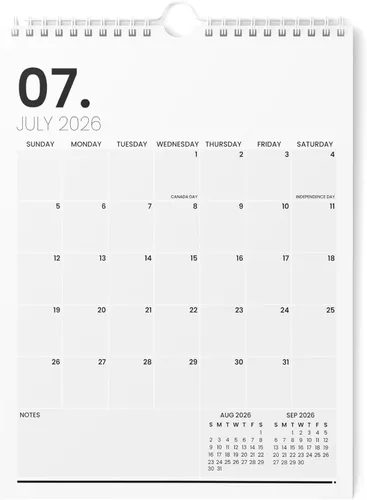 Karto Wall Calendar 2026-2027 - Vertical 8.5x11 inch July 2026 to December 2027 - Boost Your Productivity and Easy Planning with the Aesthetic