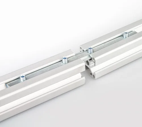 Miniatura 5 de uxcell Conector de línea recta, 4 soportes de junta interior de 7.1 pulgadas con tornillos M6 para perfil de extrusión de aluminio serie 4040