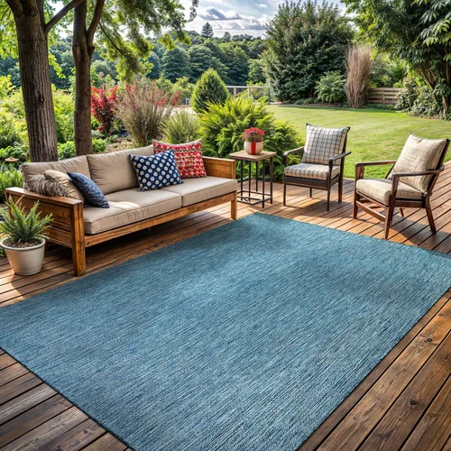 Miniatura 29 de Alfombra Lavable para Interiores y Exteriores 8x10 Resistente a la Intemperie Alfombras de Área Modernas de Yute Sólido para Porche Terraza Balcón