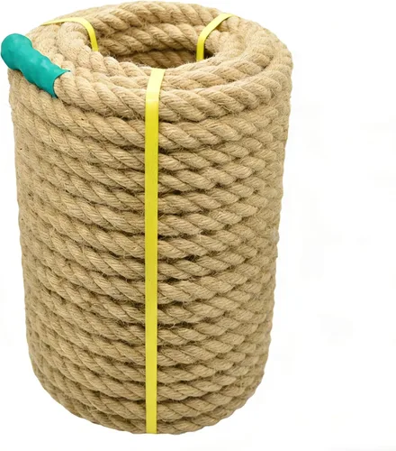 Miniatura 11 de Cuerda de yute natural de yute manila, cuerda de cáñamo náutica, cuerda trenzada natural gruesa y resistente para manualidades, agrupación, ancla