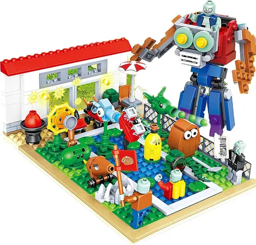 Miniatura 10 de JHESAO Juego de 7 figuras de acción de plantas y zombis, figuras de acción Zombies PVZ, serie 1, 2, grandes regalos para niños y fanáticos