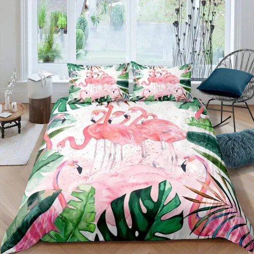 Miniatura 52 de Erosebridal Juego de ropa de cama de pingüinos, funda de edredón de animales antárticos para niños y niñas, funda de edredón estilo caricatura