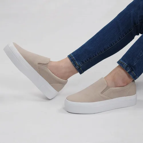 Miniatura 6 de JABASIC Mocasines de plataforma sin cordones para mujer, mocasines cómodos y casuales