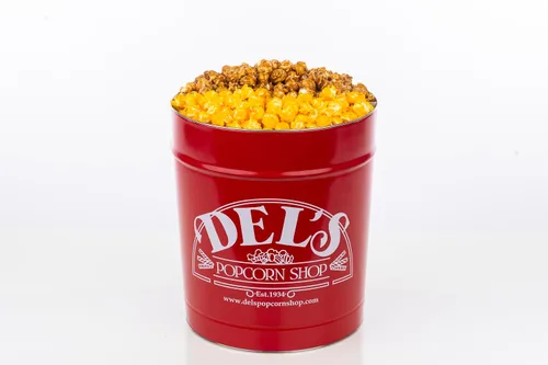 Miniatura 7 de Lata de regalo gourmet para palomitas de maíz - Palomitas de maíz (caramelo, 2 galones)