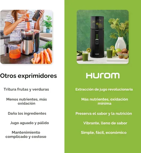 Miniatura 6 de Hurom H400 - Exprimidor de prensa en frío, galardonado exprimidor lento de masticación, fácil de limpiar, colador y manos libres con Azul de dos