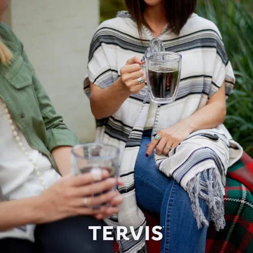 Miniatura 9 de Tervis - Vaso de viaje de mesa transparente y colorido Bayou View Collection fabricado en Estados Unidos, taza de viaje de doble pared con Surtido