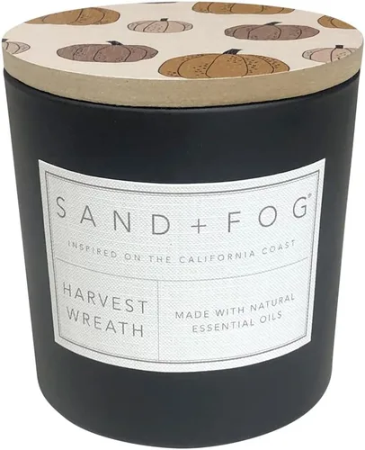 Miniatura 29 de Sand + Fog Vela aromática - Calabaza y Clavo – Fragancias y tamaños adicionales – Mecha 100% de algodón sin plomo - Velas de lujo en tarro