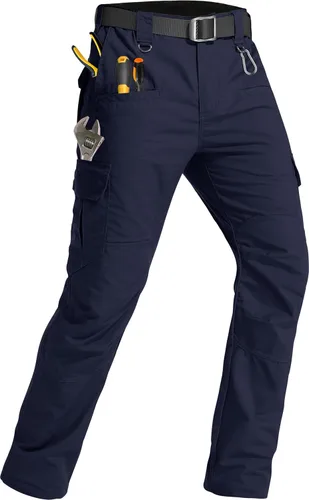 Miniatura 10 de Men's Tactical Pants Lightweight Water Resistant Cargo Pants Flex Ripstop EDC Work Hiking Outdoor Pants