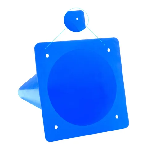 Miniatura 2 de Conos deportivos de entrenamiento de tráfico de 12 pulgadas, [paquete de 10] conos de seguridad azules, conos de baloncesto de fútbol para taladros
