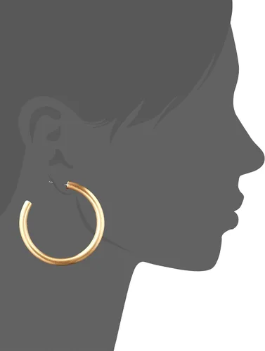 Miniatura 2 de Lucky Brand Pendientes de aro tubulares grandes de oro para mujer, talla única, Plata