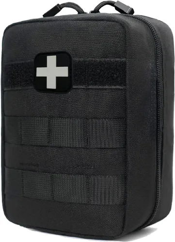 Miniatura 8 de Bolsa de primeros auxilios EMT médica IFAK, bolsa táctica Molle de emergencia y trauma para camping, hogar, coche, senderismo, caza (Marrón)