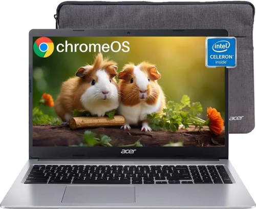 Acer Chromebook 315 Laptop, pantalla HD de 15.6 pulgadas, Intel Celeron N4020 (hasta 2.8GHz), 4 GB de RAM, 64 GB eMMC, Intel UHD Graphics, batería