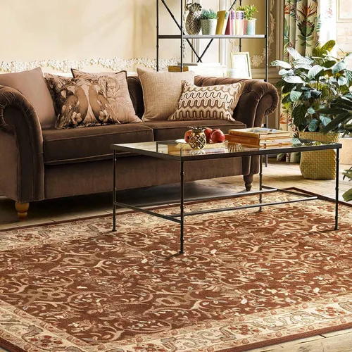 Miniatura 6 de Superior Alfombra de interior con respaldo de yute para dormitorio, sala de estar/comedor, oficina, entrada, pasillo, cocina, decoración tradicional