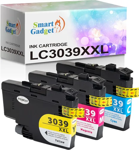 LC3039XXL - Paquete de 3 cartuchos de tinta de repuesto de rendimiento extra alto LC 3039 XXL color [CYM] Uso con impresoras MFC-J6945DW MFC-J5845DW