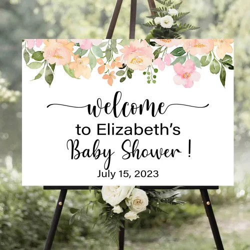 Miniatura 11 de Personalized Baby Shower Welcome Sign, Baby Shower Decoration Customised Baby Shower Party Sign Decor, Baby Shower Sign, Yard Sign Oudoor Party #10