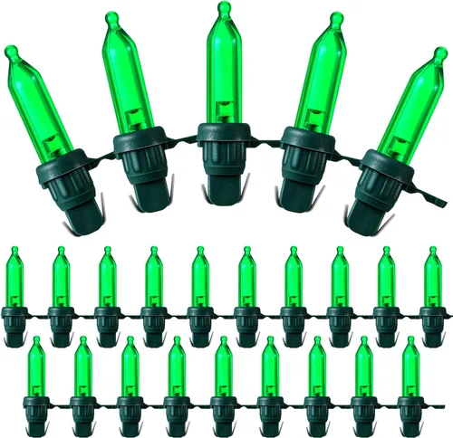 Remagr 120 Piezas Bombillas LED de Repuesto para Navidad Mini Bombillas LED de Ángulo Amplio Xmas para Árbol de Navidad Luz de Árbol Cadena de Luz