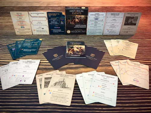 Miniatura 5 de Hegemonía: Expansión de eventos históricos - 50 nuevas cartas añaden eventos a tu juego, juego de mesa único y asimétrico impulsado por cartas, a