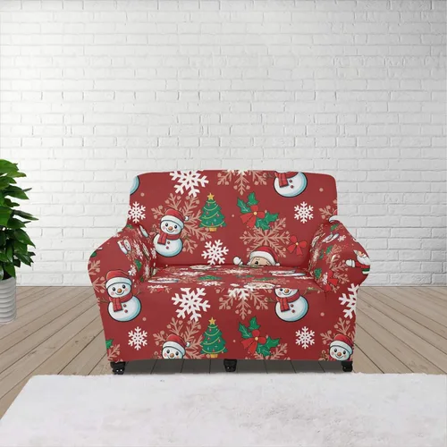 Miniatura 107 de Horeset Fundas elásticas para sofá con diseño de flores otoñales, lavables para sofá de 2 cojines, funda protectora para mascotas y perros