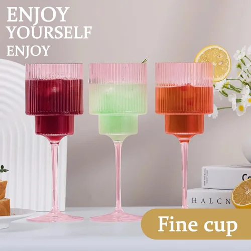 Miniatura 7 de Lueumxc Copas de vino de plástico – Copas de vino acrílicas de 12 onzas, Origami irrompible, vasos de cóctel de plástico transparente, reciclables