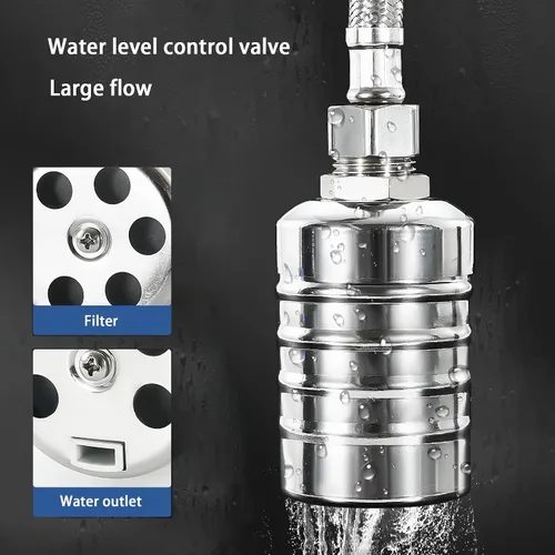 Miniatura 4 de Válvula de flotador de control de nivel de agua + accesorio de mamparo, válvula de bola automática de interruptor de flotador 304 de 1/2 pulgada