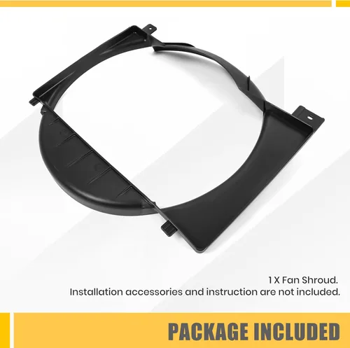 Miniatura 7 de KUAFU Cubierta de ventilador de enfriamiento de radiador compatible con Jeep Cherokee 1987-2001 Reemplaza CH3110104 52027501AB 52027501AC Plástico