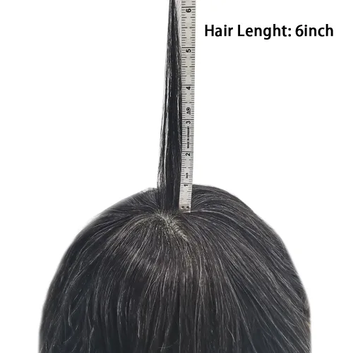 Miniatura 7 de Pieza de pelo de tupé para hombre, cabello humano real, frontal, línea capilar natural, sistema de reemplazo para hombres, unidades de cabello