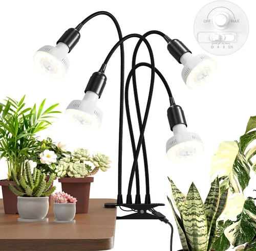 Miniatura 12 de Barrina Orbgrow OG11A2 - Luces de cultivo con clip para plantas de interior, atenuación y sincronización continuas integradas, 4000 K 22 W