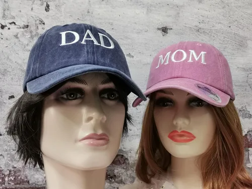 Miniatura 38 de Hepandy Mr Mrs Mom Dad Captain First Mate Mama and Mini Sombreros de béisbol