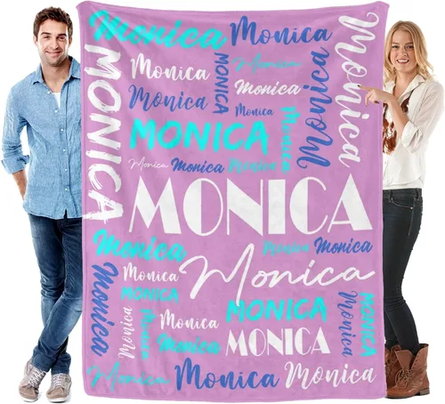 Miniatura 45 de Manta personalizada para niños y adultos, manta personalizada con nombre, manta de franela personalizada con nombre, manta personalizada con nombre