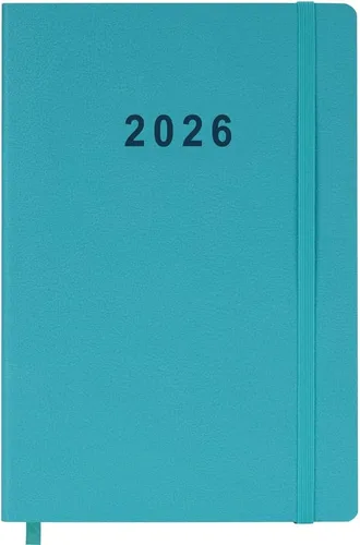 Miniatura 27 de Agenda académica 26-27, planificador semanal y mensual, julio de 2026 a junio de 2027, páginas de vacaciones, contactos y notas, cubierta de cuero